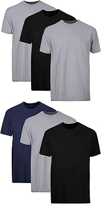 T-shirt à col rond confortable sans étiquette hans pour hommes, lot de 6 sous-vêtements. Commandez malin, vivez mieux avec Diaytar
