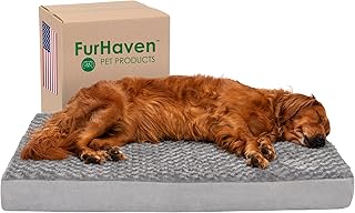 Lit pour animaux furhaven pour chiens et chats dessus en fausse