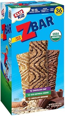Clif kid zbar - barre énergétique biologique - pack varié - snack-bar