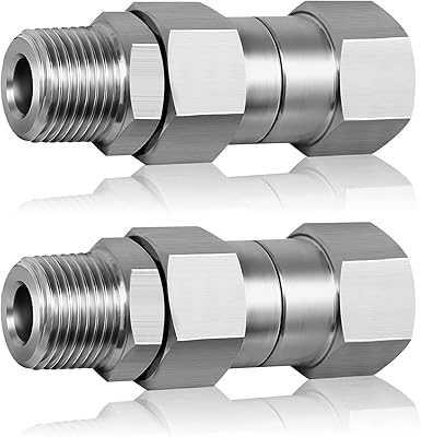 Kit de raccord pivotant pour nettoyeur haute pression 3/8 npt, 2 joints pivotants