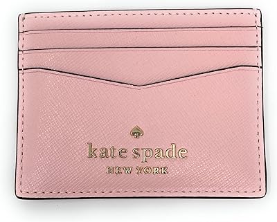 Mini porte-cartes kate spade stussy fish rose clair wlr00129 craie wlr00129
