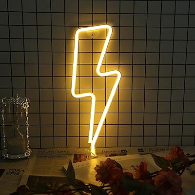 Lampe d'éclairage décorative au néon led de beauté (lumière blanche chaude)