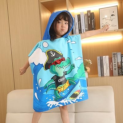 Serviettes de plage à capuche dayong pour enfants grande serviette de bain