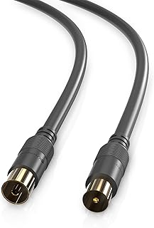 Câble d'antenne tv conecto hq pour dvb-c, dvb-t/t2 4k uhd 1080p fhd hdtv