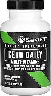 Sierra fit, multivitamines quotidiennes au thé vert keto, 90 gélules végétariennes
