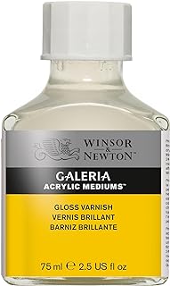 Pot de peinture acrylique pailletée winser & newton galleria, blanc, 2,5 fl oz