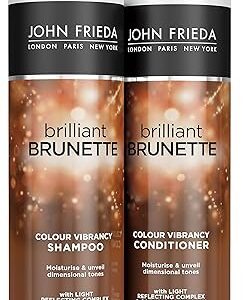 Coffret shampoing et après-shampooing john frieda brilliant brunette color vibrance, paquet de 2 x 500 ml, ensemble shampoing et après-shampooing pour cheveux bruns. Votre centre commercial virtuel au Sénégal : Diaytar