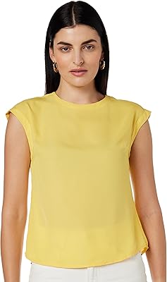 Chemisier de couleur unie coupe régulière symbol pour femme - marque amazon