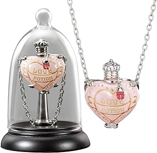 Collier et présentoir harry potter love potion de la noble collection comprend une chaîne