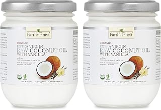 Huile de noix de coco crue biologique à la vanille meilleure qualité