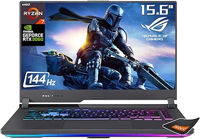 Ordinateur portable asus rog strix g15 avec écran fhd 144 hz de 156