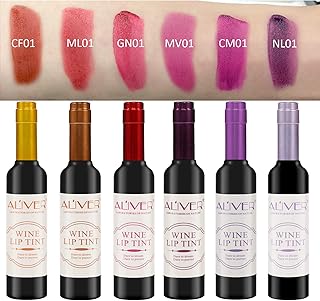 Ensemble de 6 couleurs pour les lèvres aliver wine