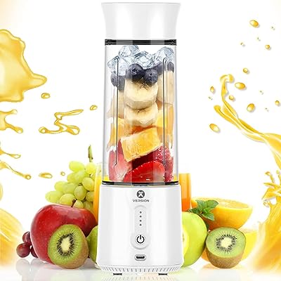 Mini mixeur personnel portable x-virgin 500 ml, machine à smoothies et presse-agrumes haute