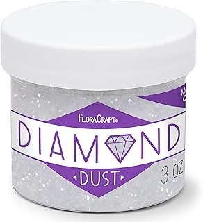 Cristal de poussière de diamant florarcraft blanc