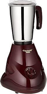 Mélangeur et broyeur butterfly 550 watts de rhino, 2 pots, rouge