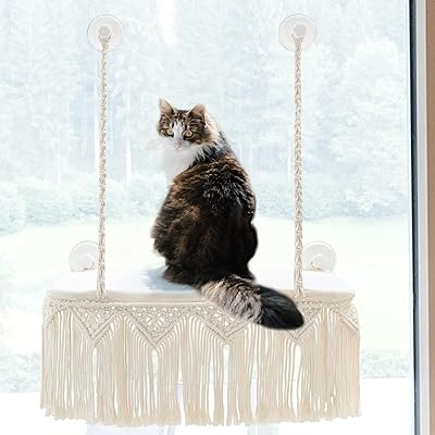 Lit mural pour animaux de compagnie dahi en macramé pour chats d'intérieur