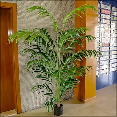 Palmier artificiel semi-naturel yatai de 2,2 m de hauteur, plante en pot