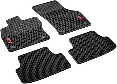 Ensemble de tapis de sol avant et arrière au design nid d'abeille volkswagen