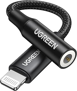 Ugreen lightning vers adaptateur audio 35 mm hub pour casque et écouteurs compatible