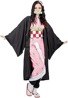 Costume de cosplay kamado pour femme, taille américaine, kimono haori avec costume d'halloween