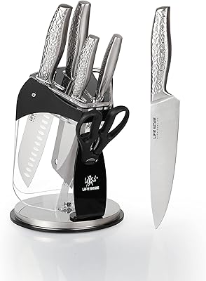 Ensemble de couteaux de cuisine avec bloc - life smmile ensemble de 7