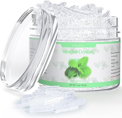 Cristaux de menthol viktairy 2 oz cristaux de menthe 100 % naturels purs