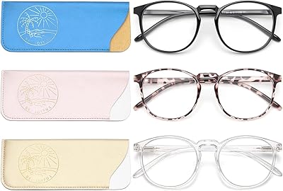 Ebwan 4pcs lunettes bloquant la lumière bleue pour femmes et hommes, lunettes d'ordinateur