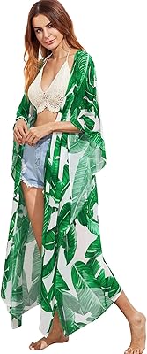 Cardigan kimono décontracté d'été 2022 avec motif imprimé ample pour femme