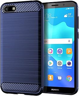 Coque huawei y5 lite (2018) à motif de texture en fibre de carbone