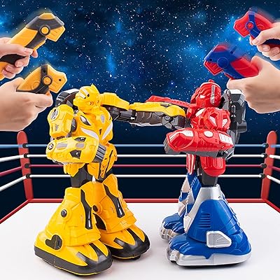 Robot de combat somatosensoriel yalajoy avec effet sonore musical et jouet de boxe