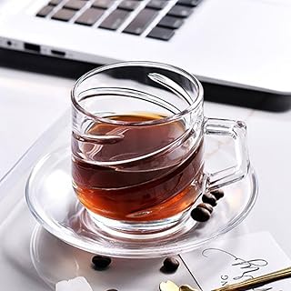 Ensemble de tasses à café et thé martvia classic clear pour expresso