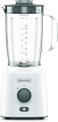 Mélangeur en plastique kenwood, 2 litres, 650 watts, blanc et gris blp41.a0wh