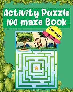 Puzzle d'activités 100 livre de labyrinthe pour les enfants de 3 à