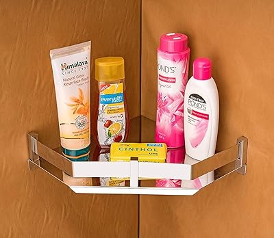 Étagère d'angle de salle de bain flawes en acier inoxydable
