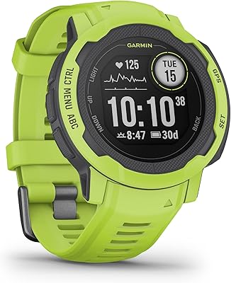 Montre intelligente gps garmin instinct 2, citron vert électrique