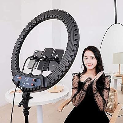 Anneau lumineux led mulugeta 21" 21", éclairage de photographie 2700-6500k avec trépied