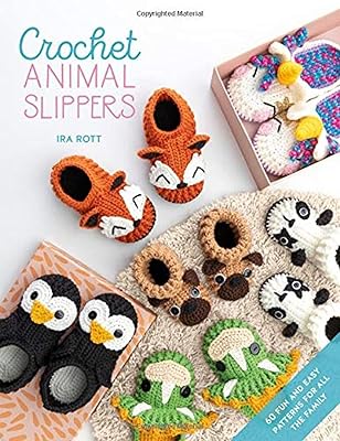 Pantoufles d'animaux au crochet : 60 modèles amusants et faciles pour toute la famille