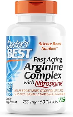 Complexe d'arginine à action rapide dr. best avec nitrosigine, augmente l'oxyde nitrique, le flux sanguin et l'élasticité des vaisseaux, sans ogm, végétalien, sans gluten, 750 mg, blanc (drb-00406). L'univers du discount accessible 24/7 sur Diaytar Sénégal