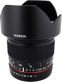Objectif ultra grand angle rokinon 10mm f2.8 ed as ncs cs pour appareils