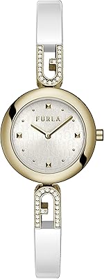 Montre habillée à quartz pour femme avec bracelet en acier inoxydable de ferla
