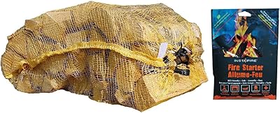 Grand bois de chauffage 21 litres avec allume-feu instafire de flame on. Des économies garanties sur chaque commande avec Diaytar