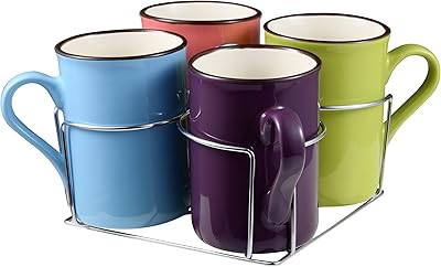 L'ensemble de tasses millerhouse 5 pièces comprend 4 280 ml et un support