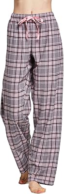 Pantalon de pyjama long ultra doux 100 % flanelle cyz pour femme