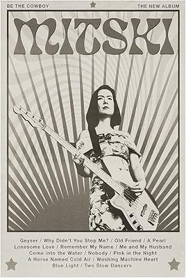 Affiche murale sur toile design mitski pour décoration de pièce
