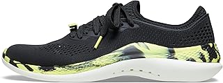 Baskets crocs literide 360 ​​​​pacer m pour hommes, noir/agrumes, 46/47 eu