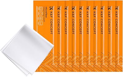K concept& 10pcs 6x6" chiffon lavable en microfibre pour objectif d'appareil photo, chiffon