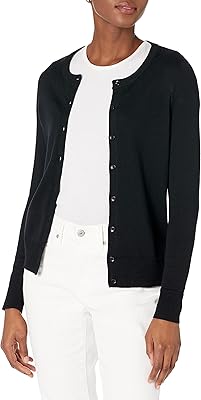 Cardigan fin léger à col rond amazon essentials pour femme (grandes tailles disponibles)