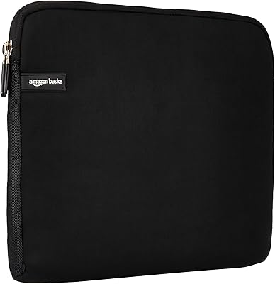 Housse pour ordinateur portable amazonbasics pour macbook 14 pouces - noir
