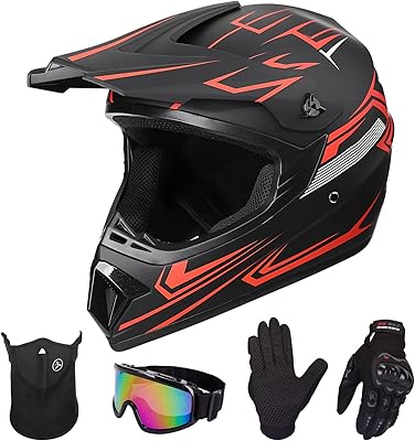 Casque de motocross ismotor pour jeunes enfants, casque intégral pour moto, tout-terrain, bmx de montagne, mx atv - approuvé par le dot avec (gants et masque) ensemble de 4 pièces. Achetez en toute sérénité sur Diaytar