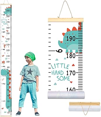 Toile de croissance pour enfants amateurs, toile amovible, cadre en bois, règle murale